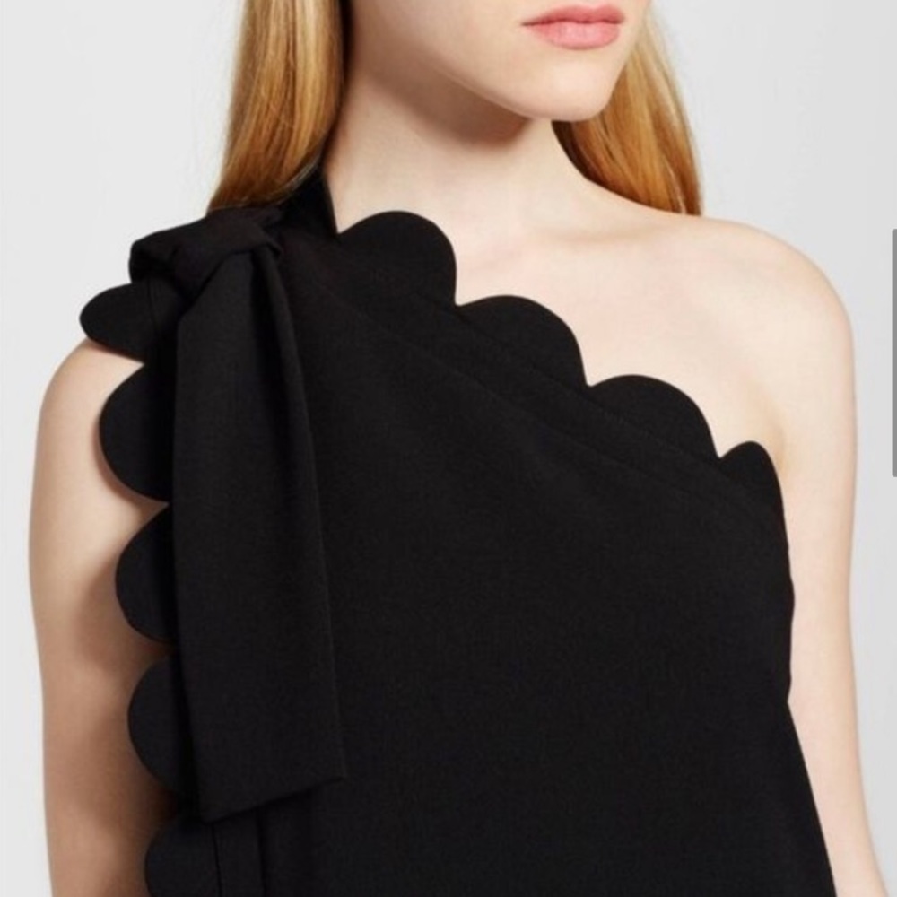 Victoria Beckham for Target Black Scallop Dress